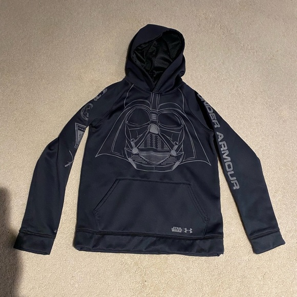 🔆3/$25🔆 Kids (Youth) Under Armour Black Star Wars Hoodie - Picture 1 of 7